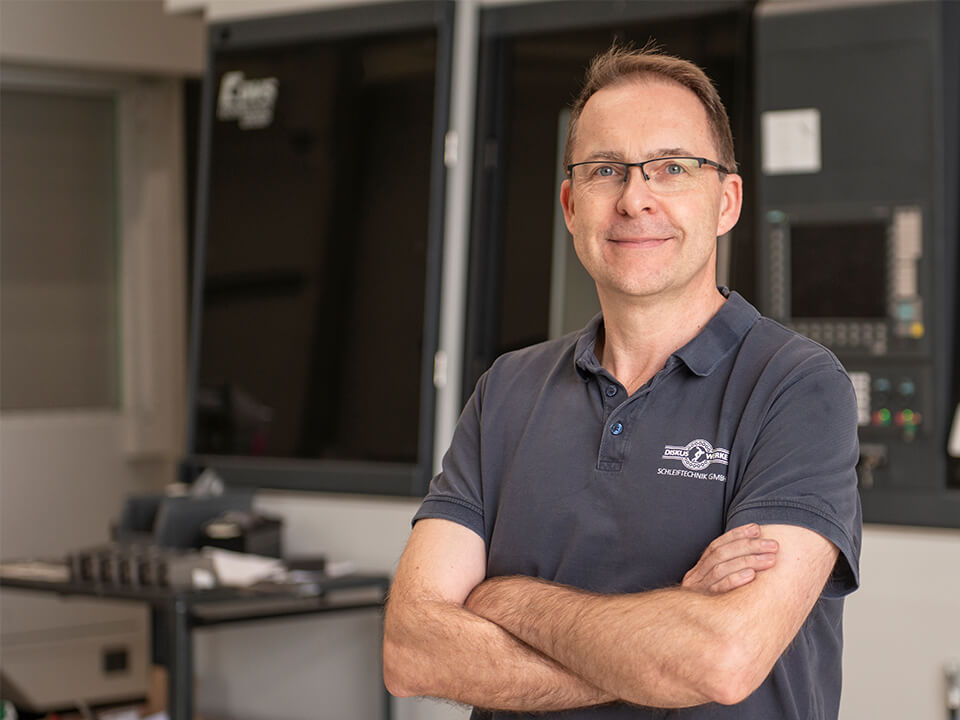 Ronny Friedrich von Diskus Werke Schleiftechnik