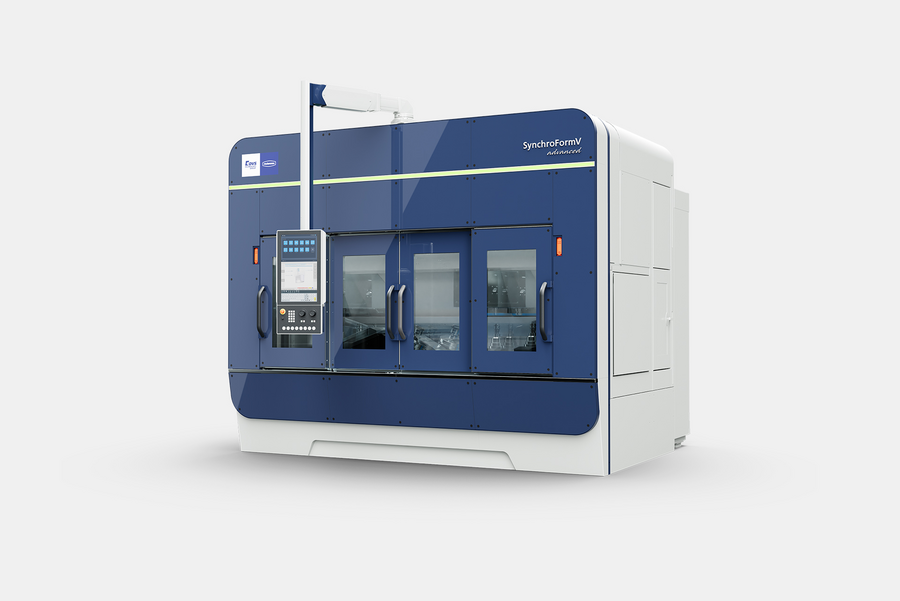 Die SynchroFormV ist die effiziente Maschine für die Komplettbearbeitung rund um die Verzahnung von Antriebskomponenten Die SynchroFormV ist die effiziente Maschine für die Komplettbearbeitung rund um die Verzahnung von Antriebskomponenten